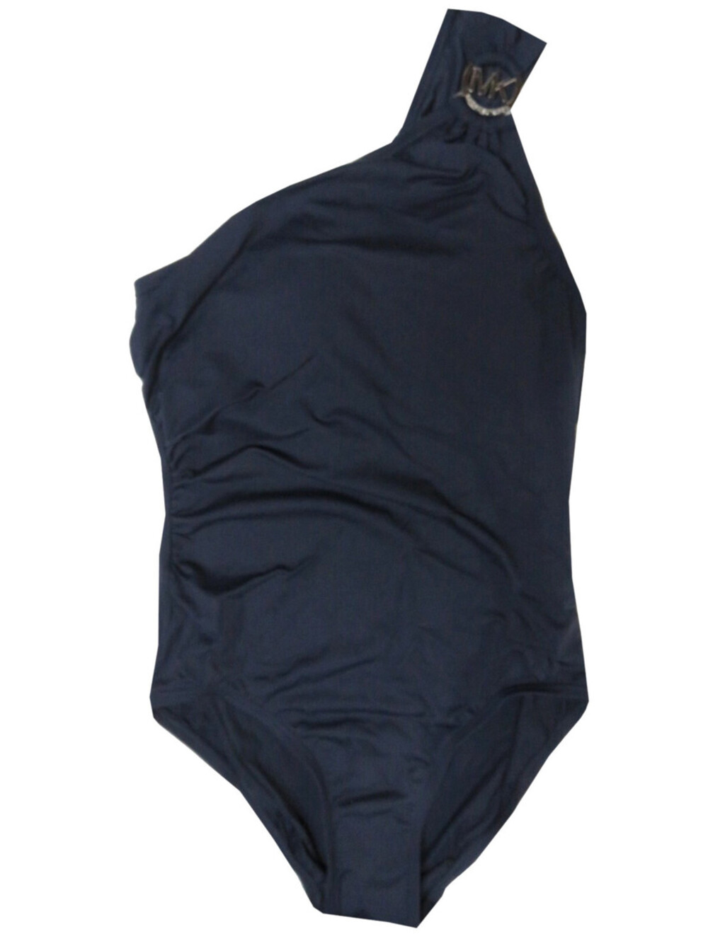 Michael Kors Womens One Shoulder One Piece Maillot Swimsuit New Navy Size 6
